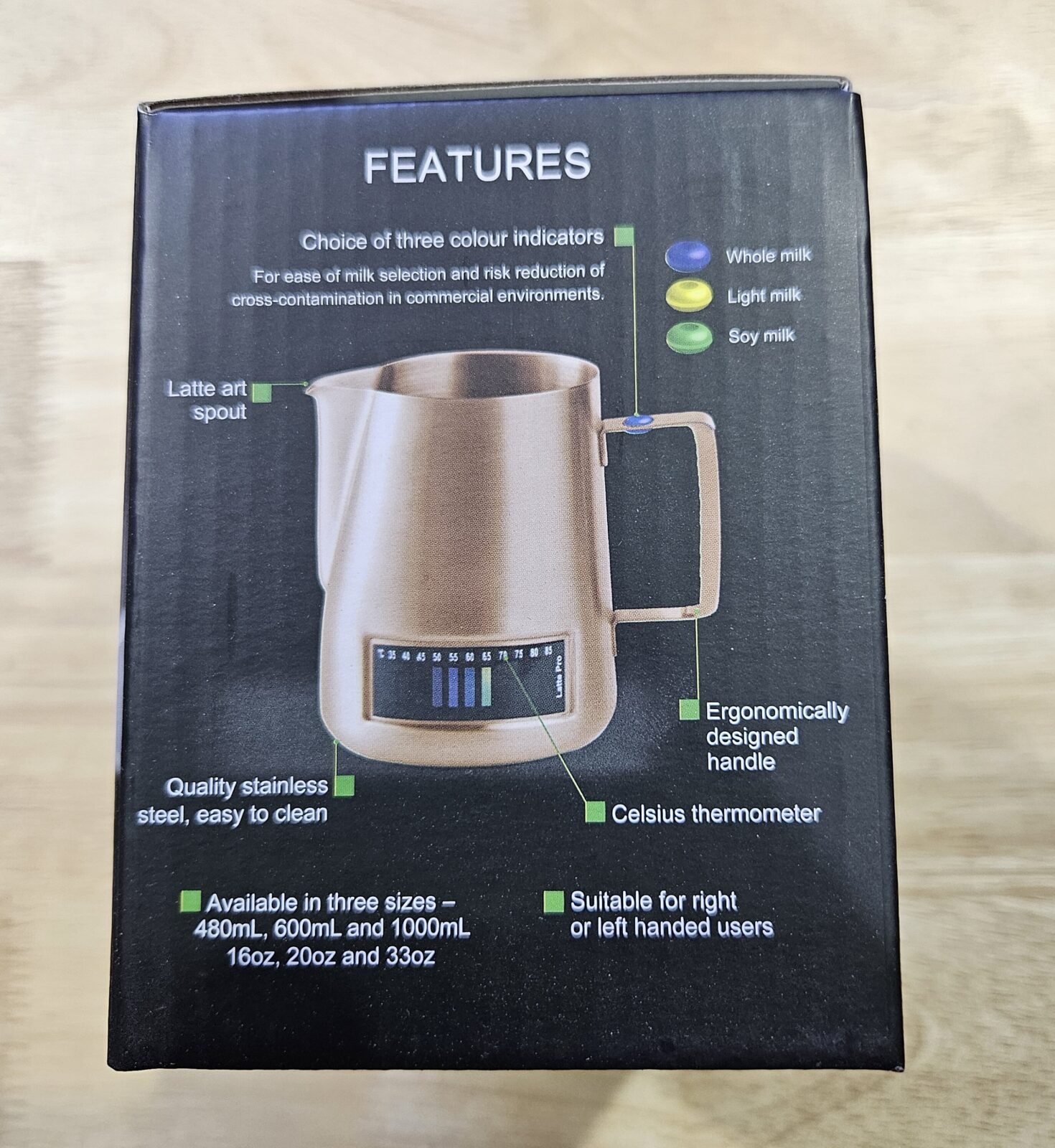 Professional Milk Frothing Jug 600ml - Image 2